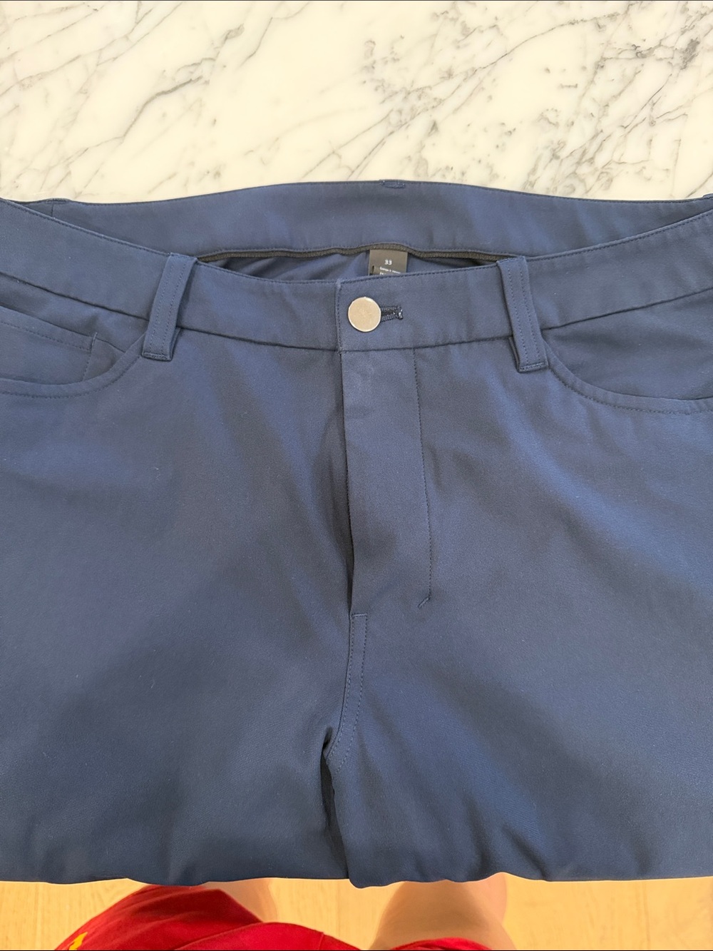 lululemon athletica Navy Flat-Front Men's Pants